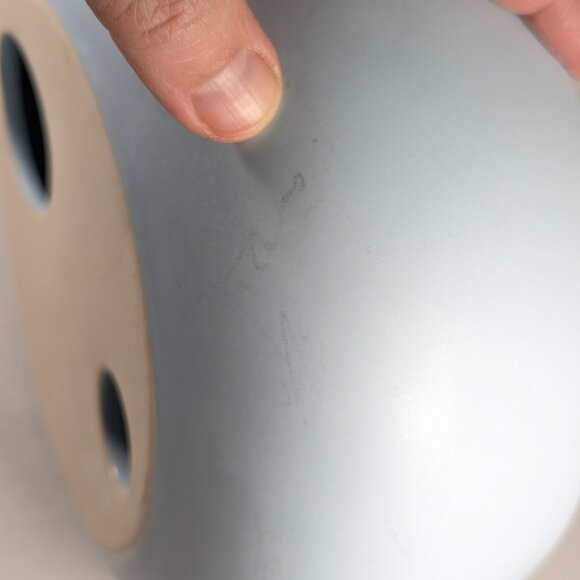 RARE Nigella Lawson Living Kitchen egg-shaped mortar and pestle in duck egg blue - Picture 11 of 14